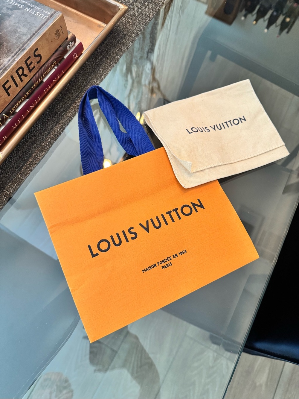 Louis Vuitton Empty Gift Box Shopping Bag & Dust Bag Packaging Set